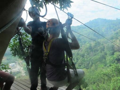 The best Zip line ride in the Park