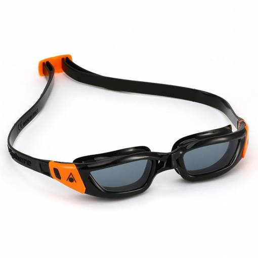 AQUA SPHERE KAMELEON Junior Dark Lens Black Frame with Orange Buckles at Phuket Dive Tours