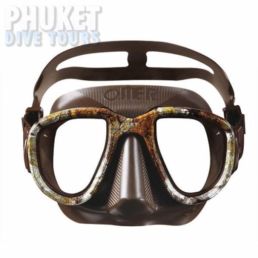 Alien camo brown scuba diving mask on sale at Phuket dive tours