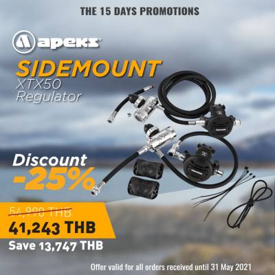 Apeks XTX 50 Scuba diving Regulator set Promotion-25% off Side mount set