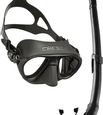 Calibro mask & snorkel set black