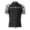 Aqualung rash guard Camo mens black short sleeve