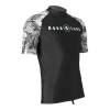 Aqualung rash guard Camo mens black short sleeve