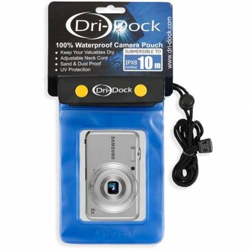 DRI-DOCK Camera Waterproof Pouch S Blue - Phuket Dive Tours