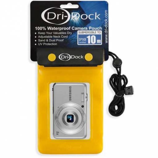 DRI-DOCK Camera Waterproof Pouch S Yellow - Phuket Dive Tours