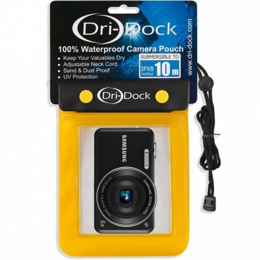 DRI-DOCK Camera Waterproof Pouch XL Yellow - Phuket Dive Tours
