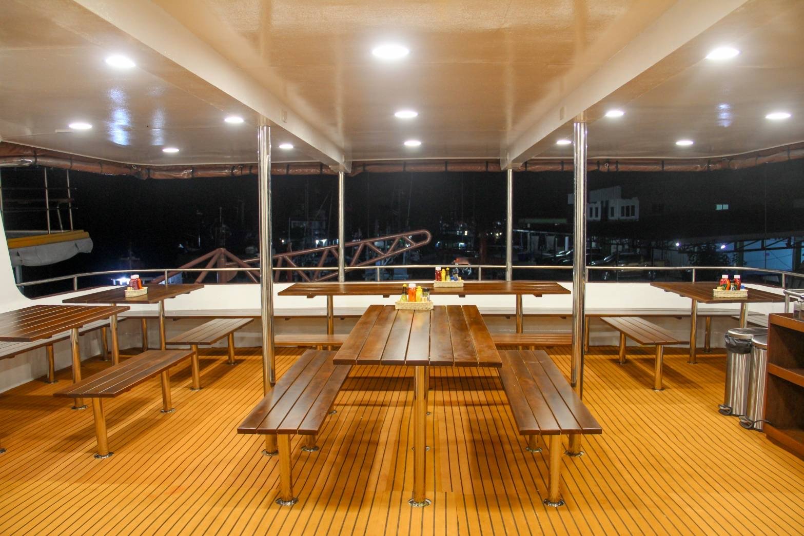 Main dining area on MV Raga
