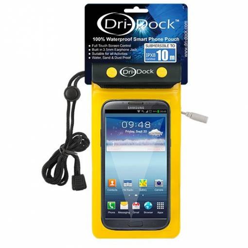 Dri-Dock Smart Phone Pouch - Yellow - Phuket Dive Tours