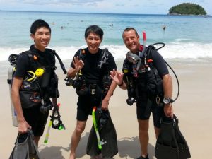 Kata Beach diving for certified licensed divers