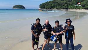 Learning to scuba dive at kata beach Phuket
