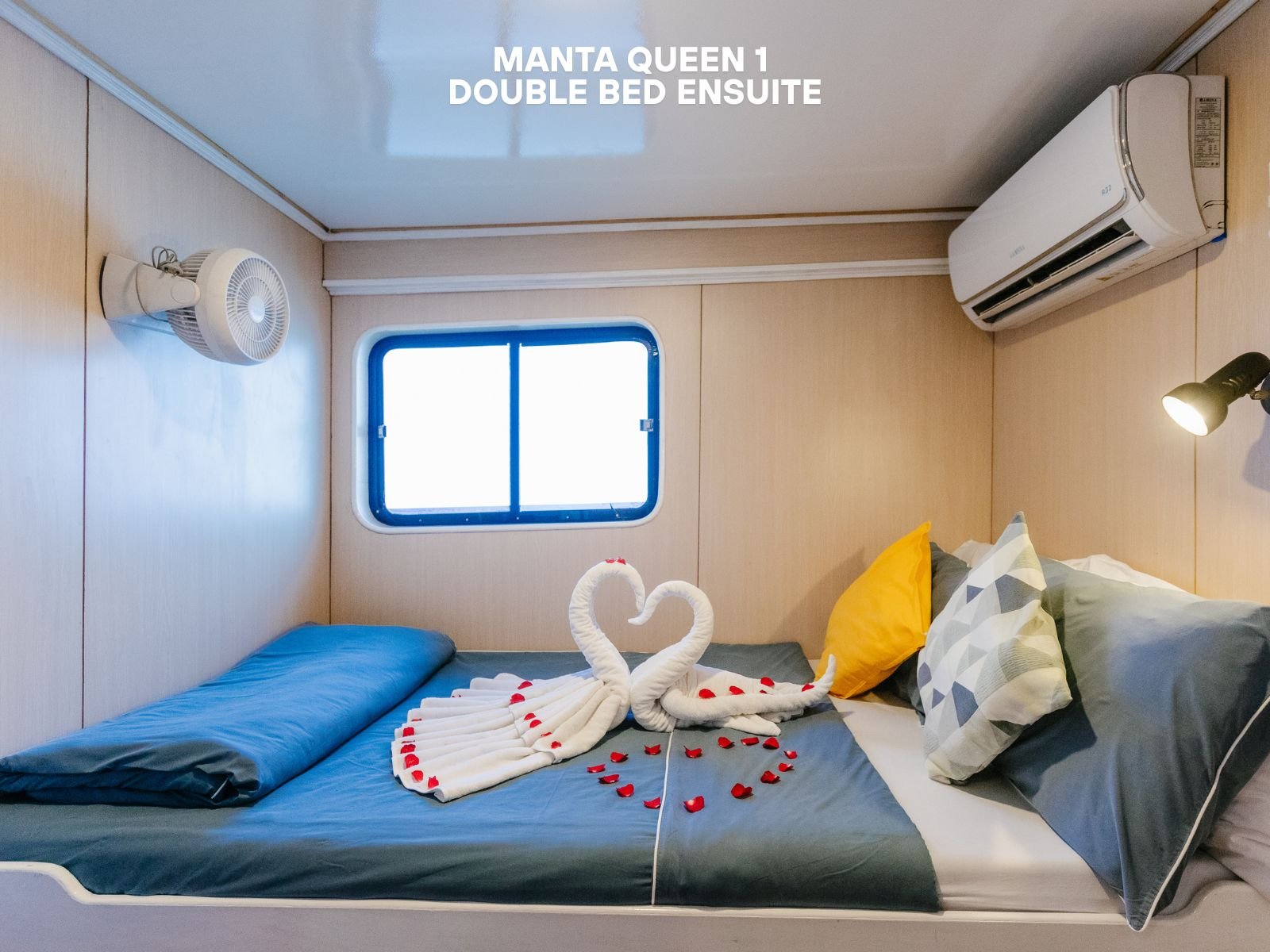 MQ1-Double bed ensuite.Main deck