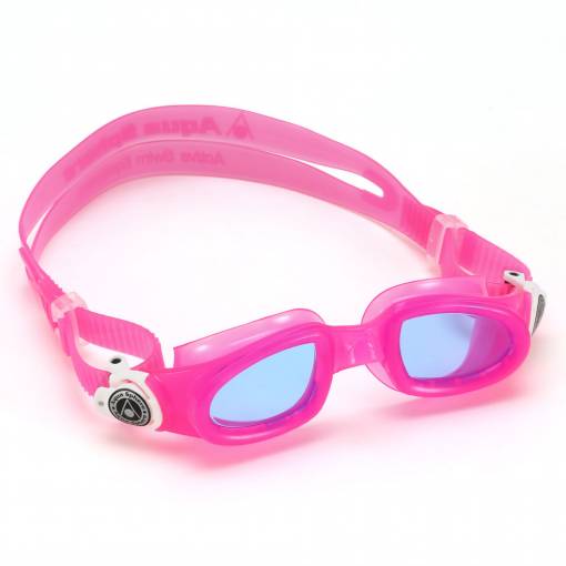 MobyKid kids swimming goggles blue pink white