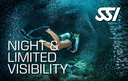 Night diving & Limited Visibility Free Online e learning course Phuket
