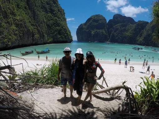 Phi Phi islands the beach