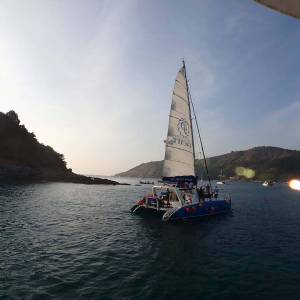 Phuket sunset sailing catamaran