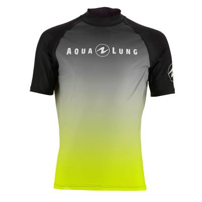 Aqualung rash guard radience lime short sleeve