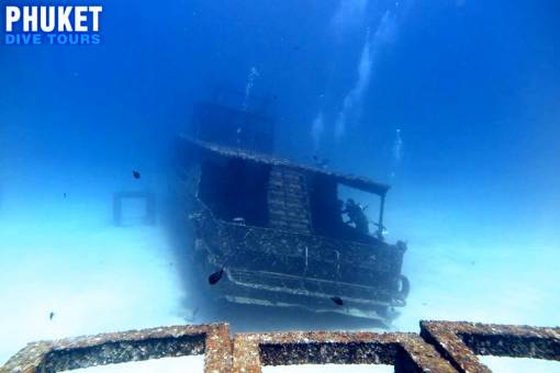 Scuba diving in Phuket Racha Yai island wreck divining Phuket