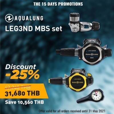 Aqualung regulator MBS regulator Elite set - 25 % discount sale