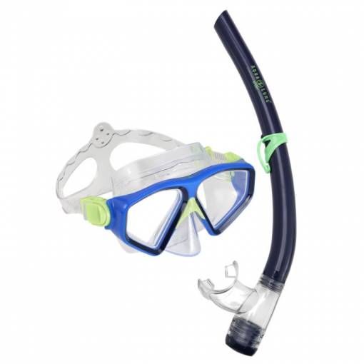 Saturn Combo Black blue mask and snorkel set