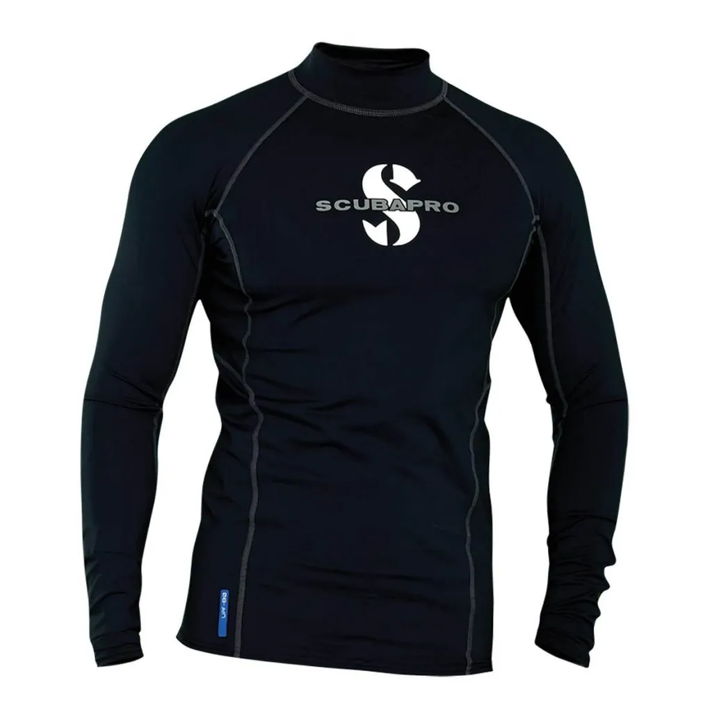 Scubapro-Black-T-Flex-Rash-Guard-UPF-80-Men