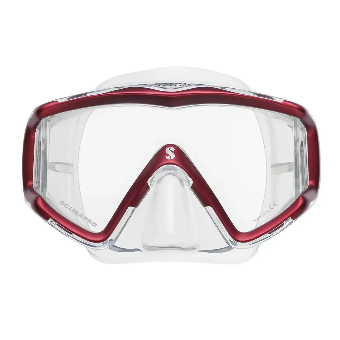 Scubapro Crystal Vu clear skirt Metallic Red
