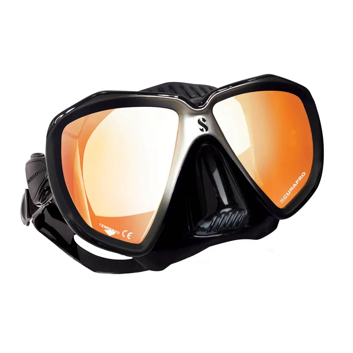 Scubapro-Spectra-Metallic-Mask-Black-w.-Mirror-Lens-Black