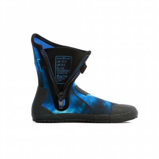 Aqualung Superzip blue camo Scuba diving boots foot protection