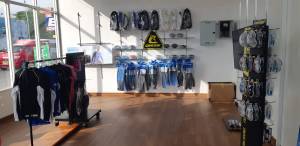 Inside the dive Shop