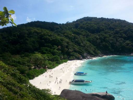 beach view of island #8 similan islands