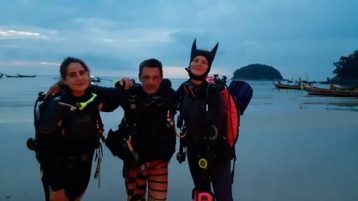 Night diving in Phuket