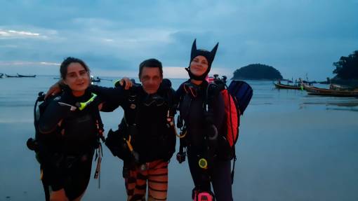 Night diving in Phuket