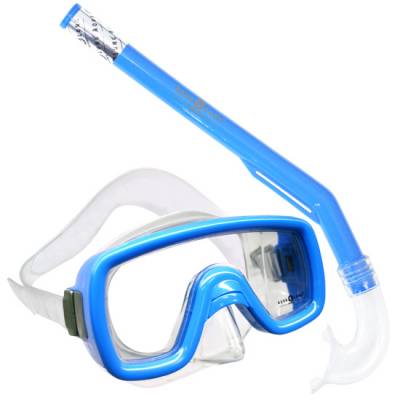 Peeka Childs snorkeling Mask Snorkel combo Blue