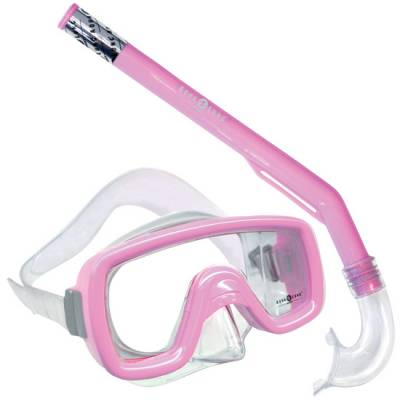 Peeka Childs snorkeling Mask Snorkel combo Pink