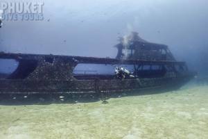 ship wreck at Racha Yai