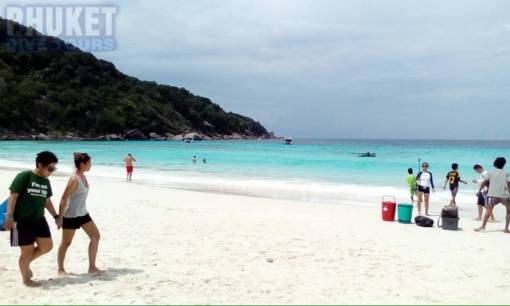 The beach in the morning similans island 8