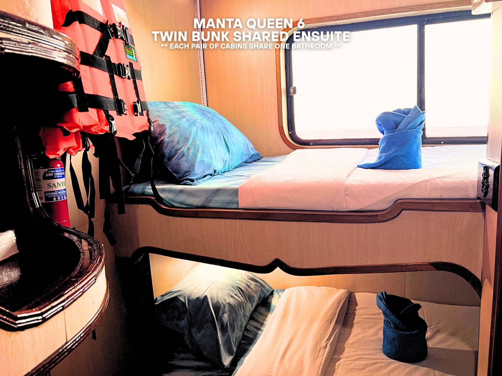 twin bunk shared ensuite